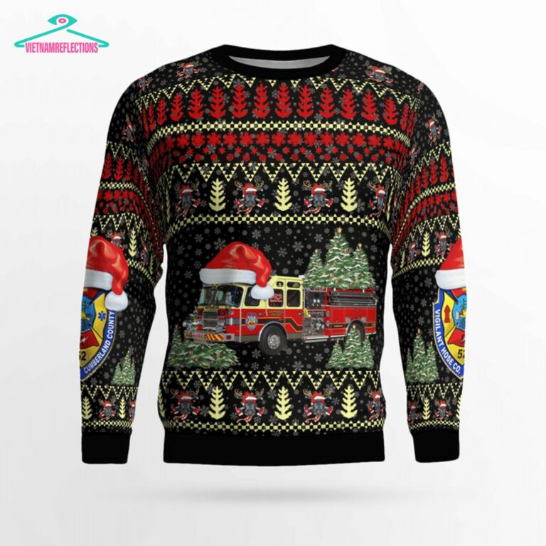 Pennsylvania Vigilant Hose Company 1 3D Christmas Sweater - Damn good
