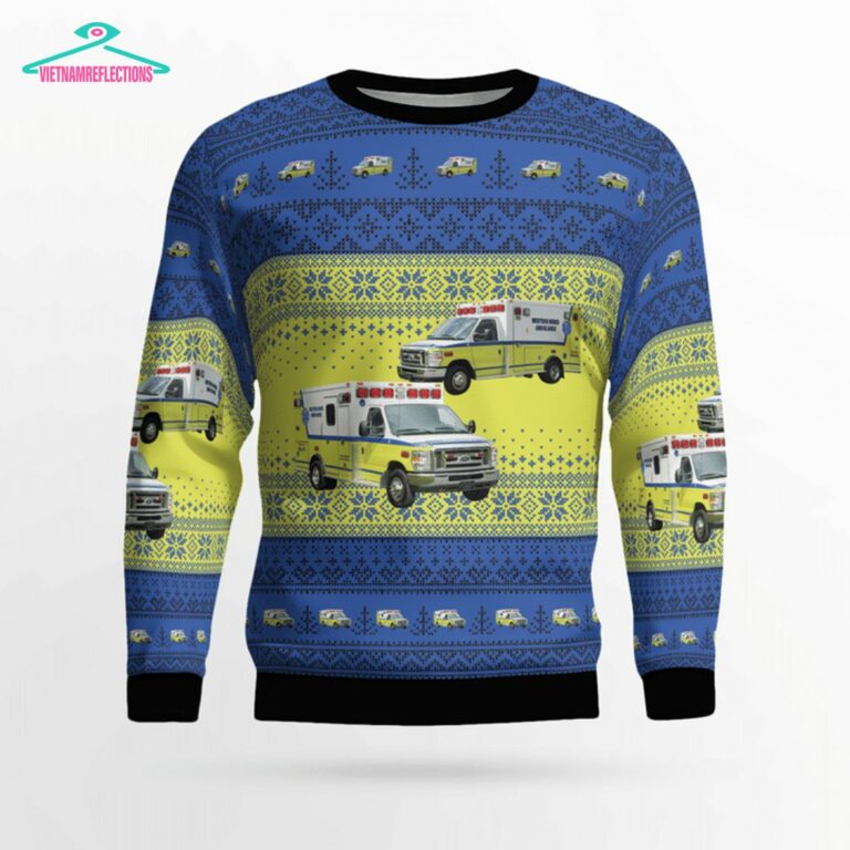 Pennsylvania Western Berks Ambulance 3D Christmas Sweater - Good one dear