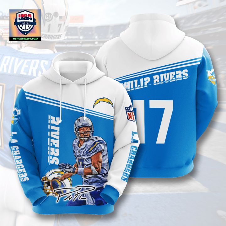 Great Philip Rivers Los Angeles Chargers 3D Hoodie