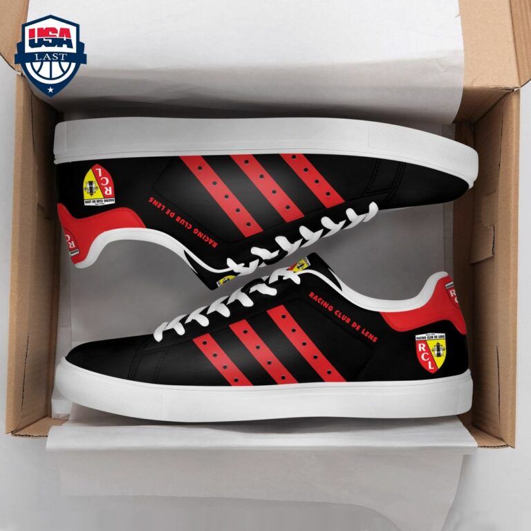 Racing Club De Lens Red Stripes Style 2 Stan Smith Low Top Shoes - Beauty queen