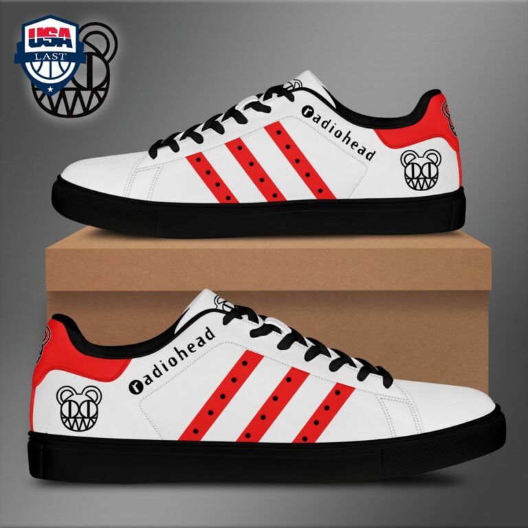 Radiohead Red Stripes Style 1 Stan Smith Low Top Shoes - You look too weak