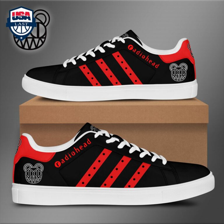 Radiohead Red Stripes Style 2 Stan Smith Low Top Shoes - Ah! It is marvellous
