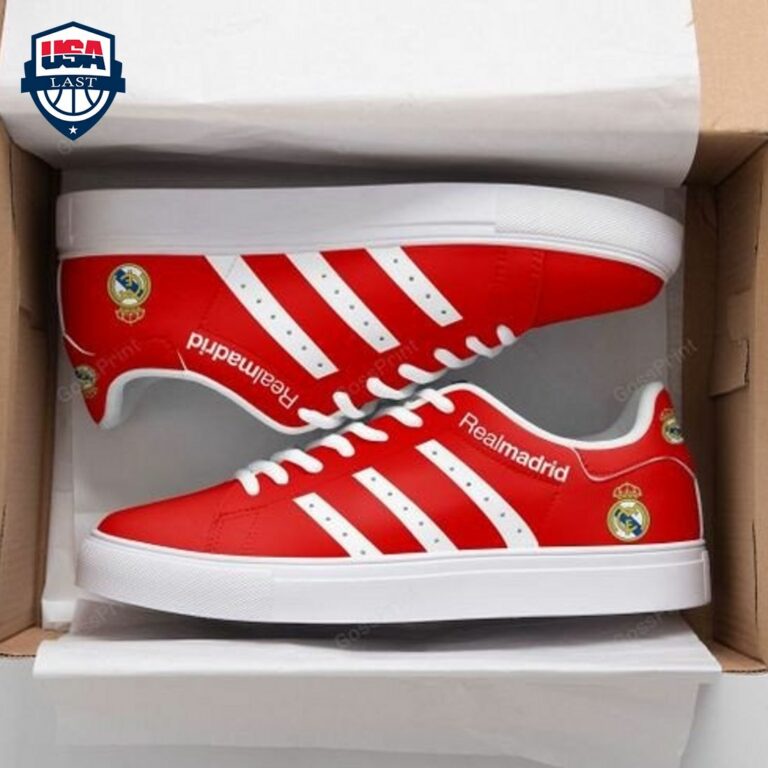 Real Madrid White Stripes Style 1 Stan Smith Low Top Shoes - It is too funny