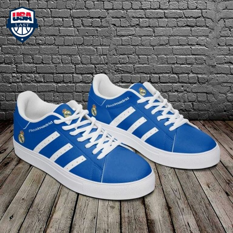 Real Madrid White Stripes Style 2 Stan Smith Low Top Shoes - Handsome as usual