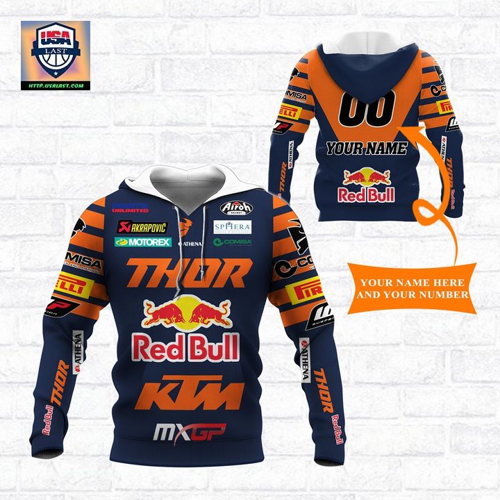 Here’s Red Bull KTM Factory Racing Personalized 3D Hoodie T-shirt