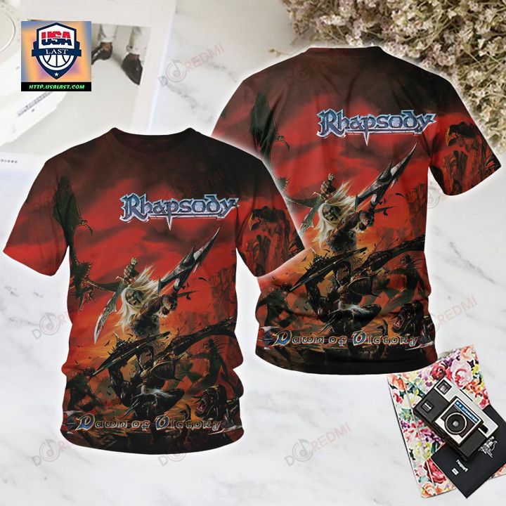 Available Rhapsody of Fire Dawn of Victory 3D Shirt
