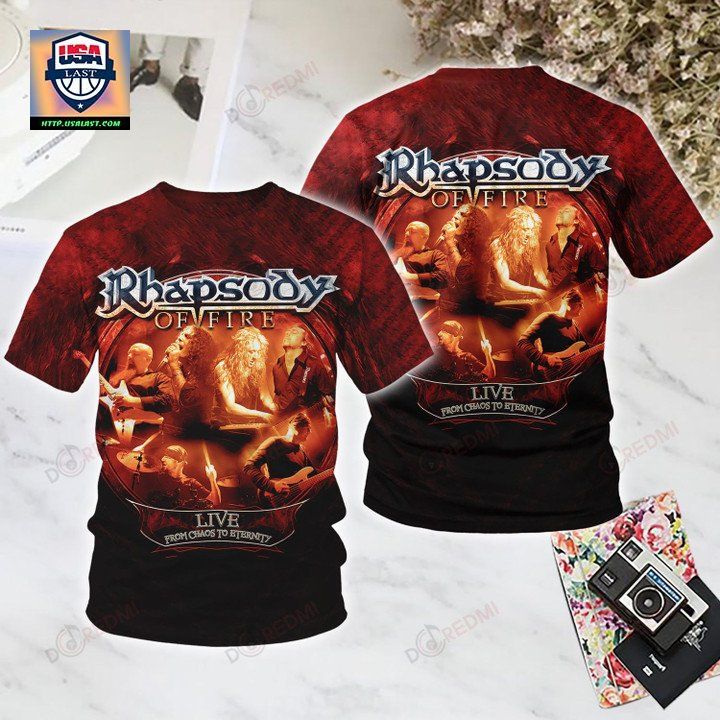 Rhapsody of Fire Live From Chaos to Eternity 3D Shirt - Lovely smile