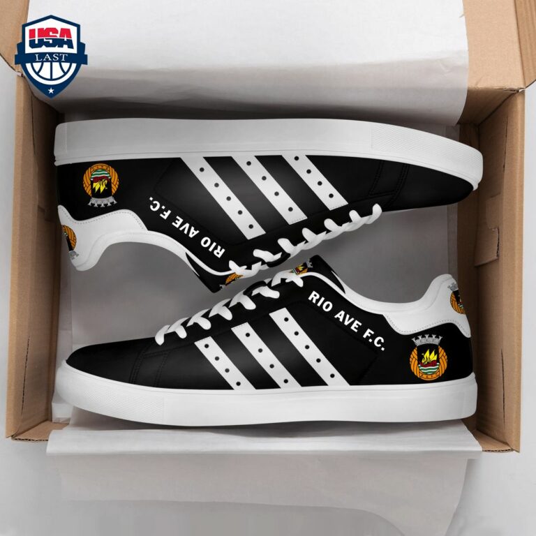 Rio Ave FC White Stripes Style 3 Stan Smith Low Top Shoes - Speechless
