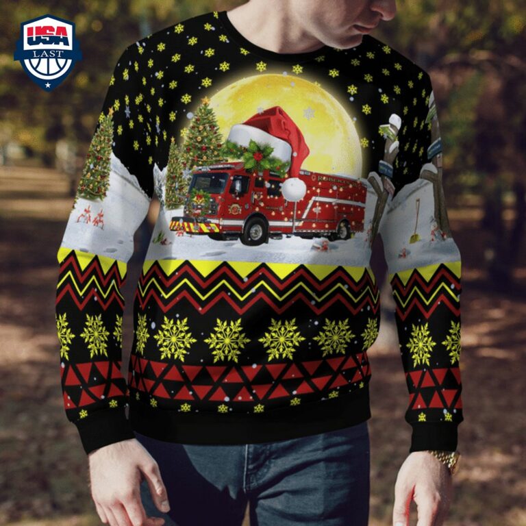 Robertson Fire Protection District 3D Christmas Sweater - Out of the world