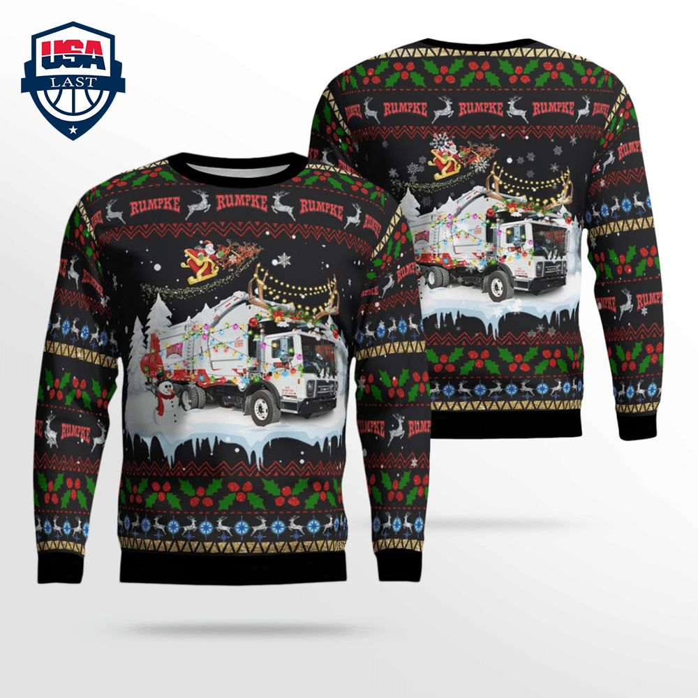 Rumpke Waste & Recycling Ver 4 3D Christmas Sweater