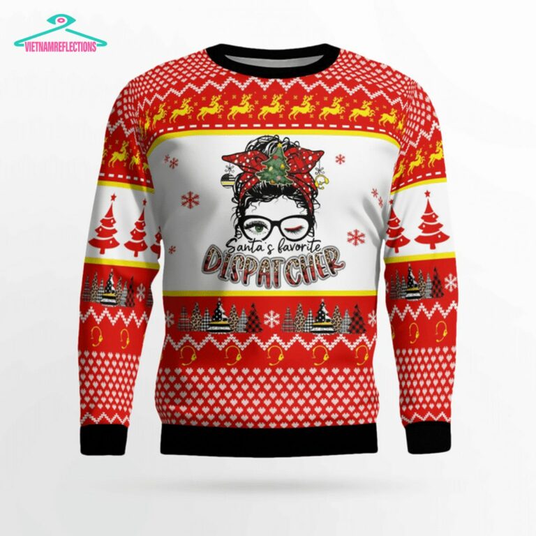 Santa's Favorite Dispatcher 3D Christmas Sweater - This is awesome and unique