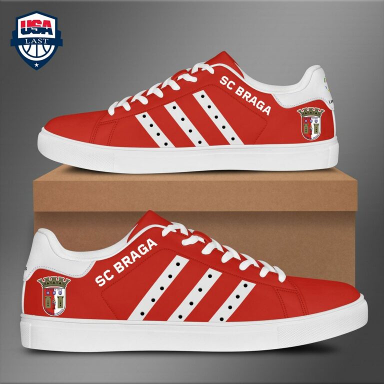 SC Braga White Stripes Stan Smith Low Top Shoes - Good look mam
