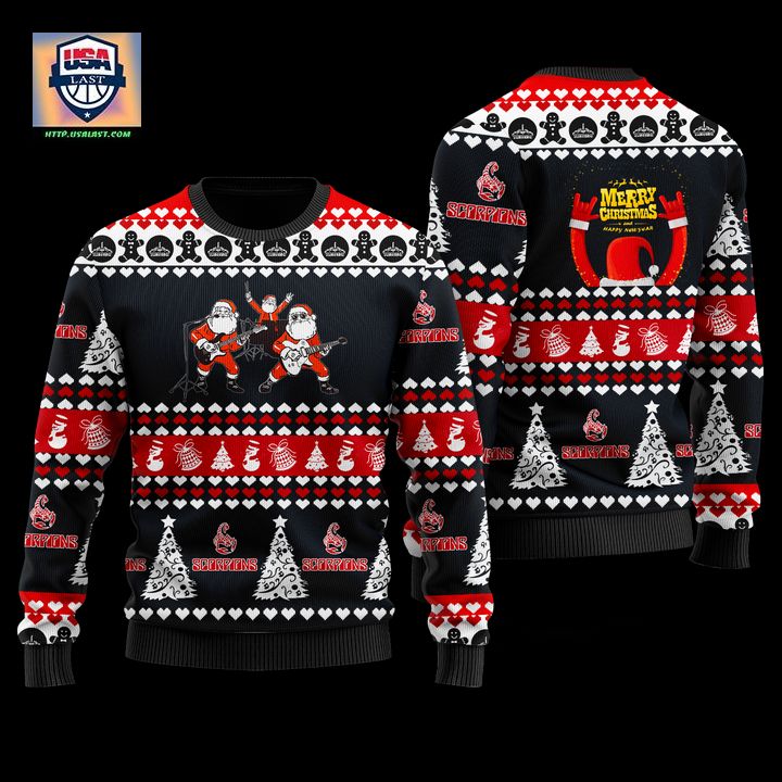 New Taobao Scorpions Black 3D Ugly Christmas Sweater