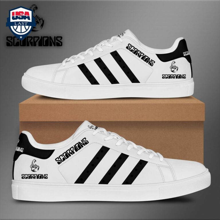 Scorpions Black Stripes Style 2 Stan Smith Low Top Shoes - You look lazy