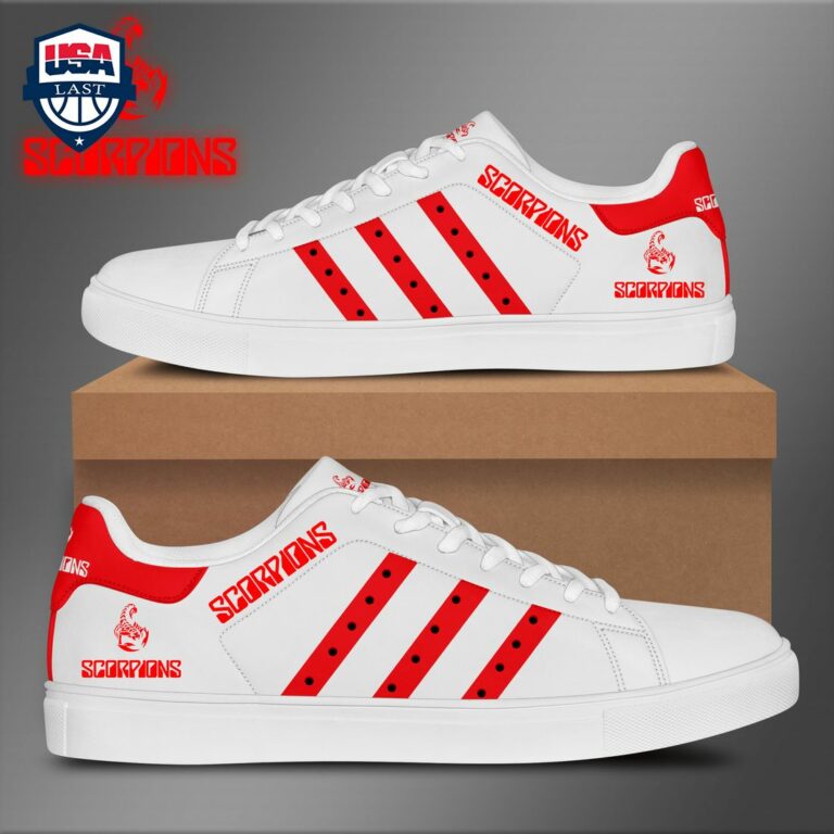 Scorpions Red Stripes Style 2 Stan Smith Low Top Shoes - Best click of yours