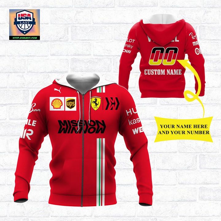 Scuderia Ferrari F1 Custom Red 3D All Over Print Shirt - Good click