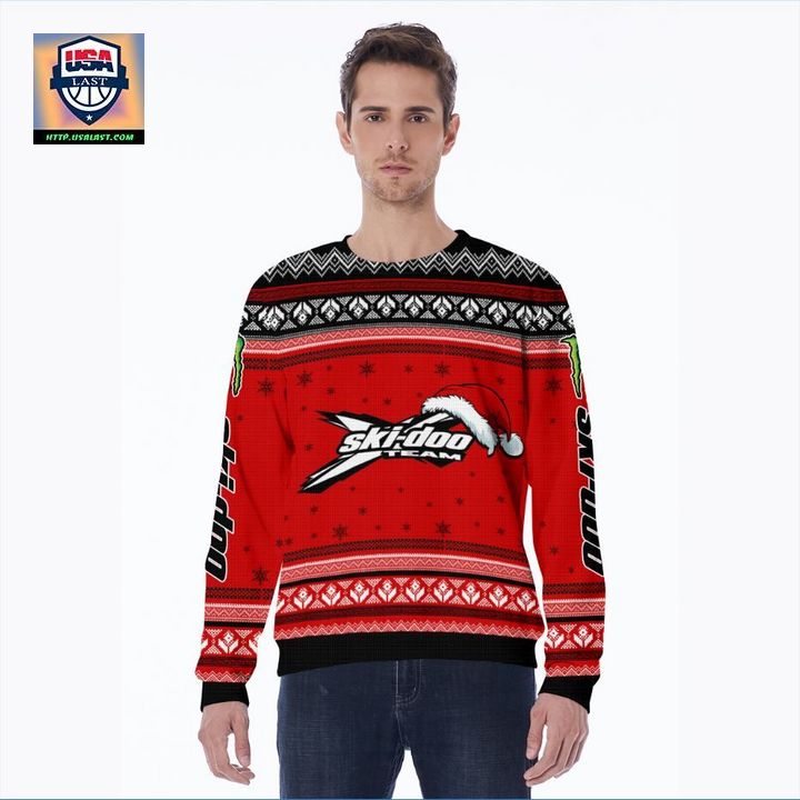 Wholesale Ski-doo Team Red 3D Ugly Christmas Sweater