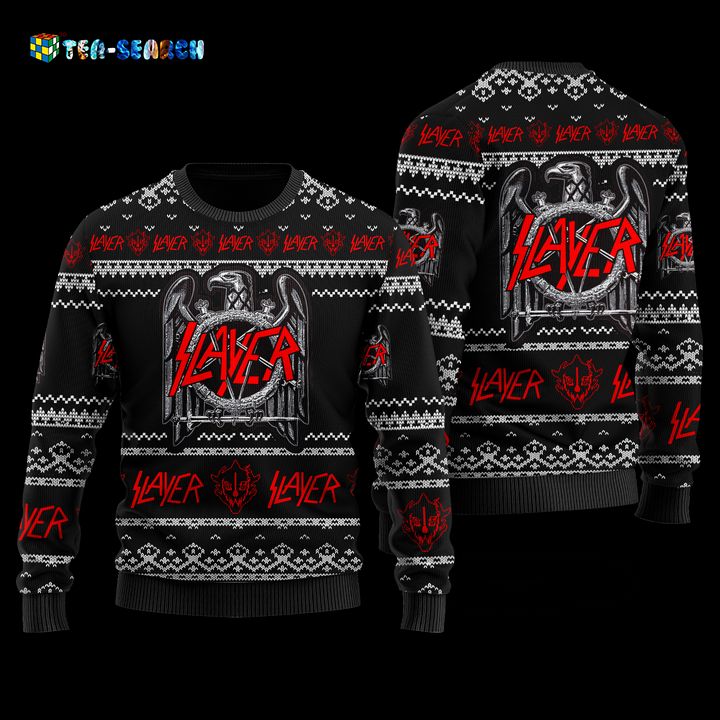 Slayer Faux Wool Sweater Black Version