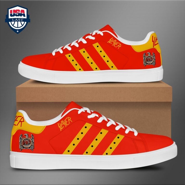 Slayer Yellow Style 1 Stan Smith Low Top Shoes - You look lazy