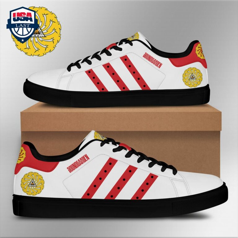 Soundgarden Red Stripes Style 1 Stan Smith Low Top Shoes - Out of the world