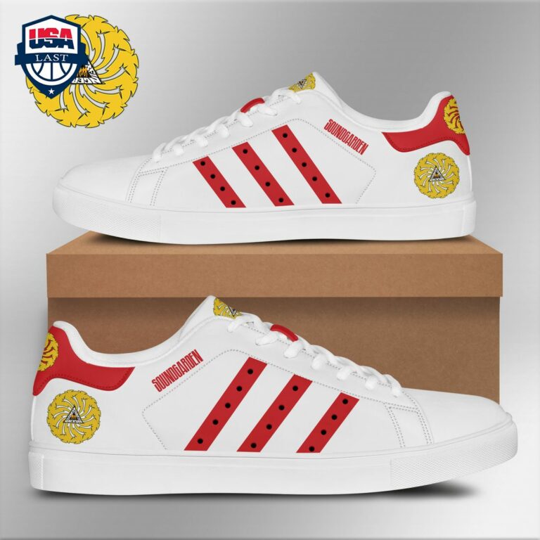 Soundgarden Red Stripes Style 1 Stan Smith Low Top Shoes - Rocking picture