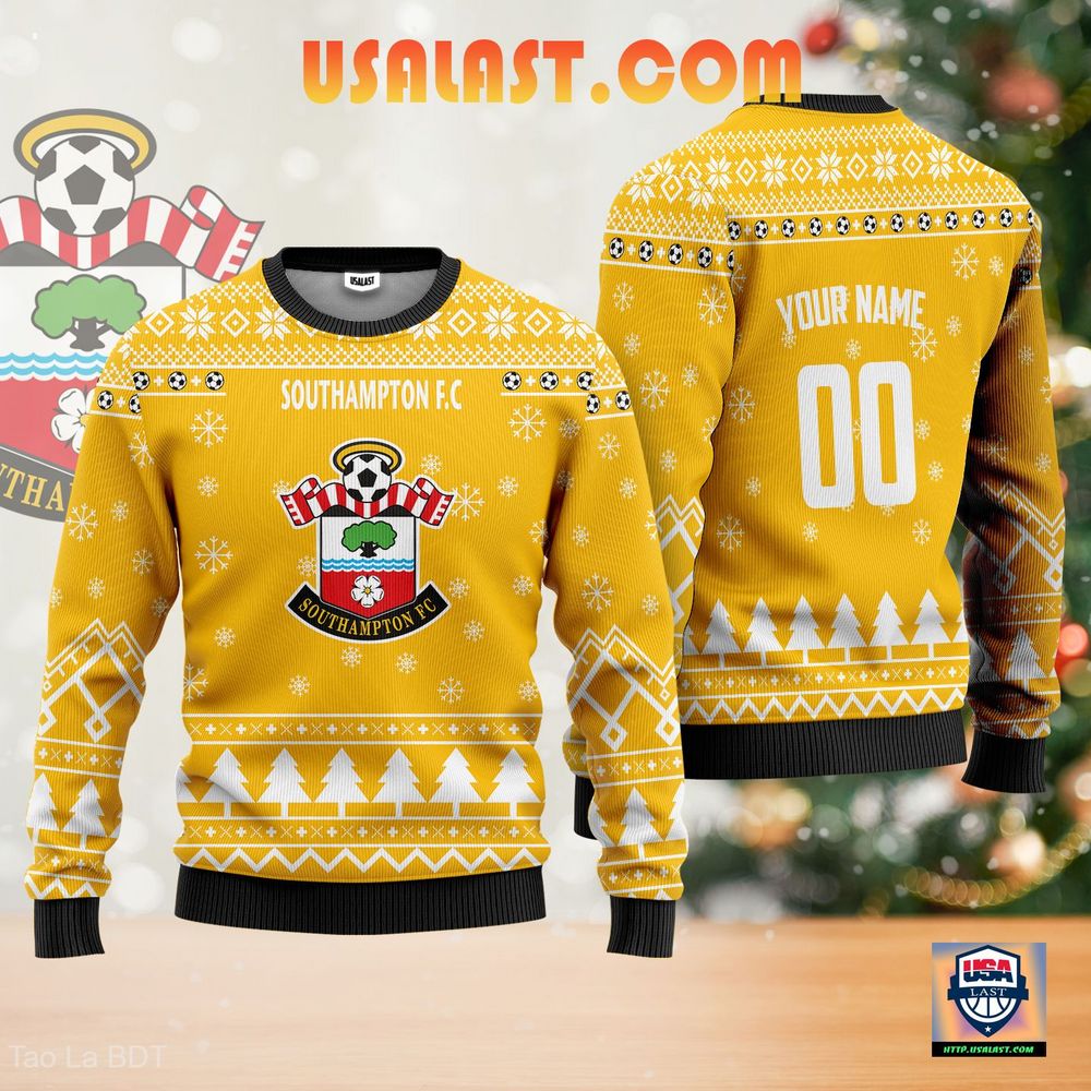 Southampton F.C Gold Ugly Sweater - How did you always manage to smile so well?