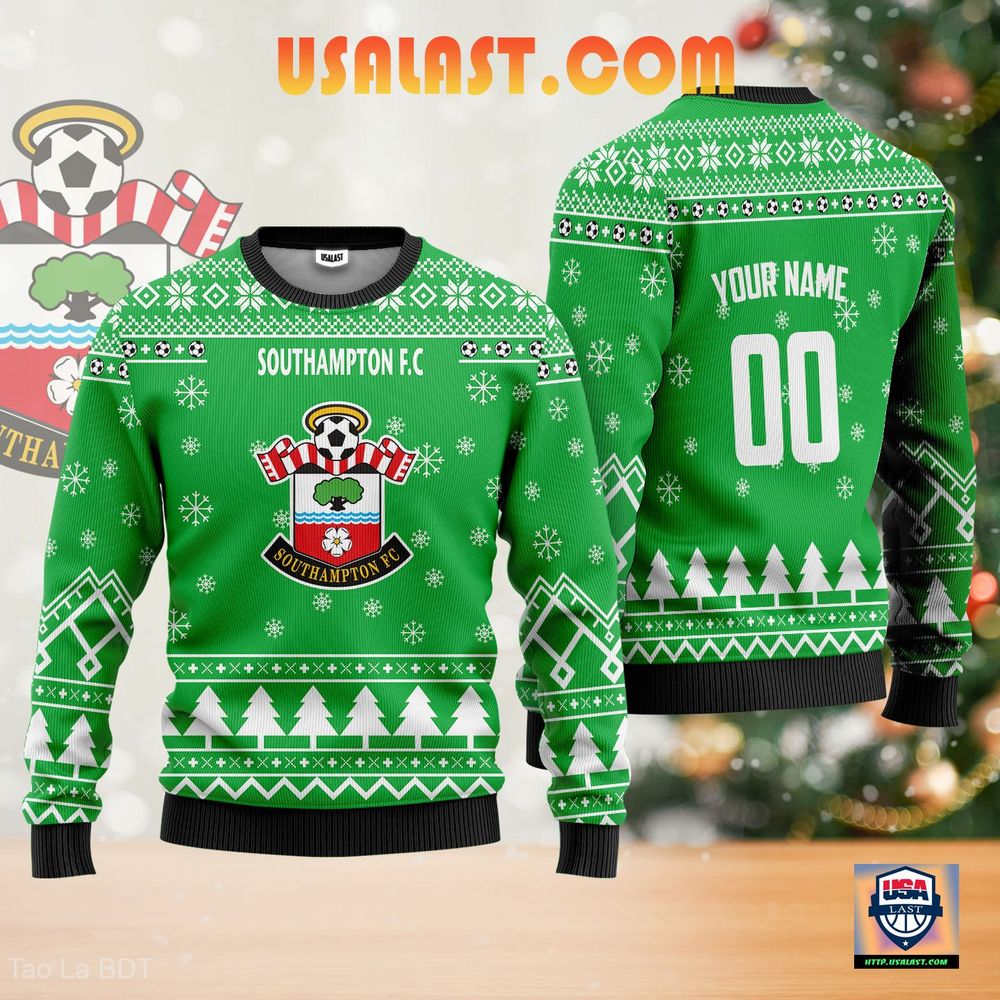 Top Rate Southampton F.C Green Ugly Sweater