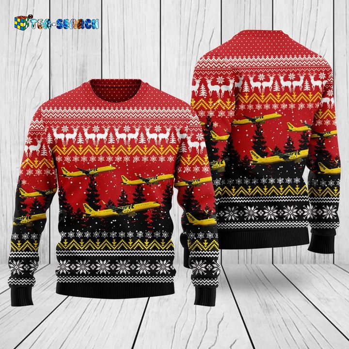 Spirit Airlines Airbus A319 Christmas Ugly Sweater - Looking so nice