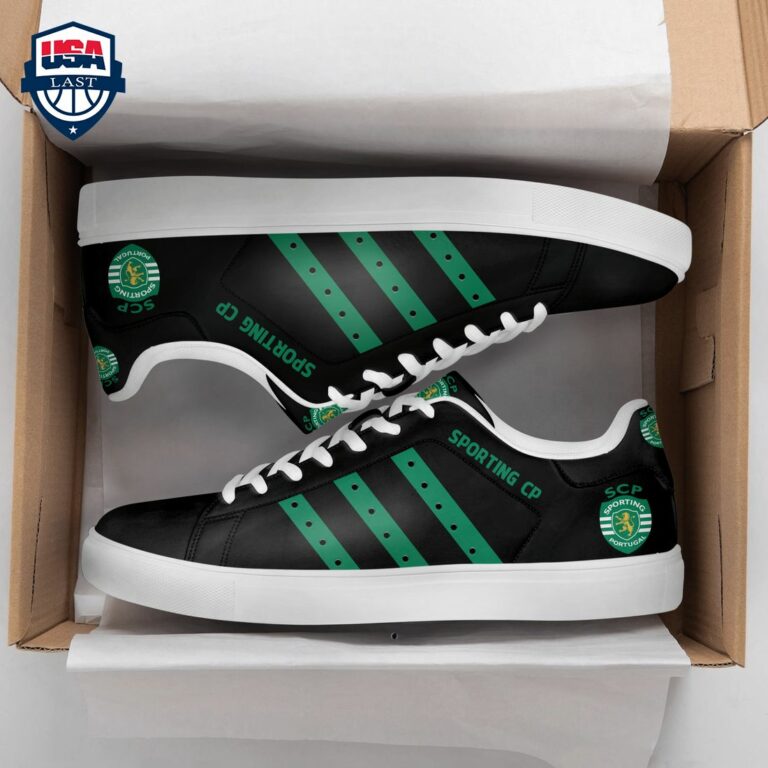Sporting CP Green Stripes Style 2 Stan Smith Low Top Shoes - Amazing Pic