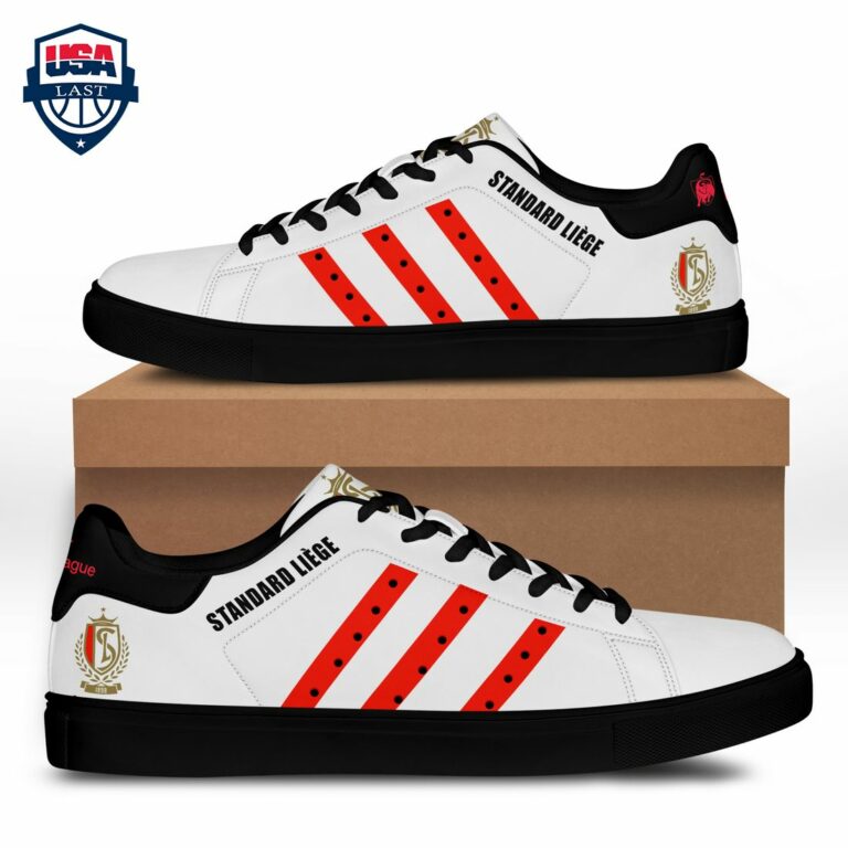 Standard Liege Red Stripes Style 1 Stan Smith Low Top Shoes - Nice shot bro