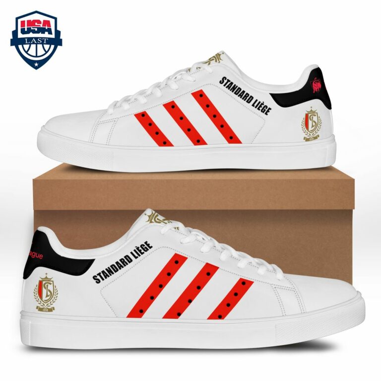 Standard Liege Red Stripes Style 1 Stan Smith Low Top Shoes - Stunning