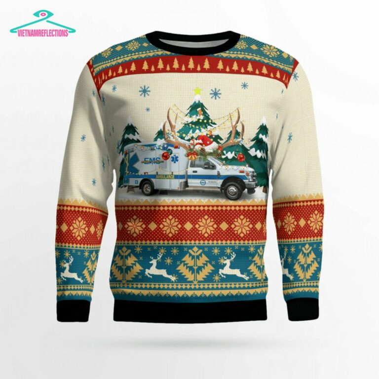 Sumner County EMS 3D Christmas Sweater - Rocking picture