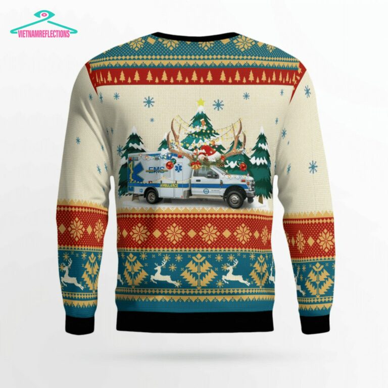 Sumner County EMS 3D Christmas Sweater - Royal Pic of yours