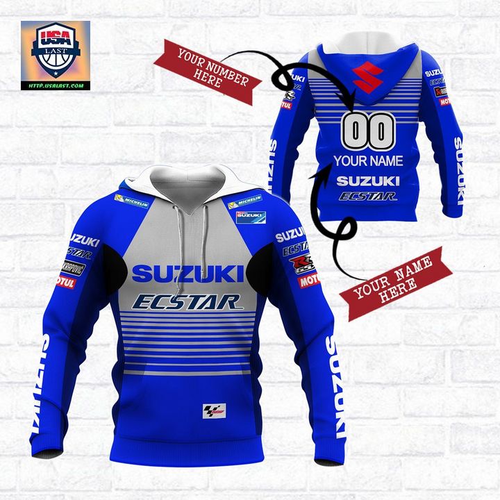 Suzuki Ecstarg Personalized Blue 3D All Over Print Shirt - Looking so nice