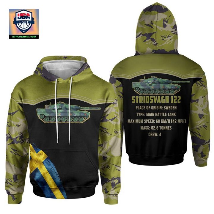Swedish Army Stridsvagn 122 Tank Hoodie - Your beauty is irresistible.
