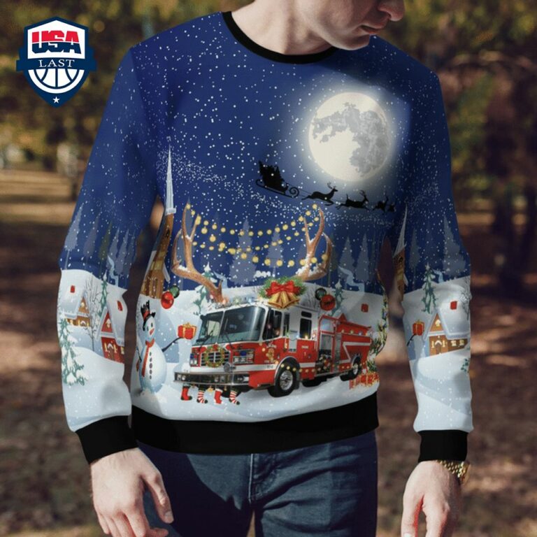 Texas Abilene Fire Department Ver 1 3D Christmas Sweater - You look elegant man