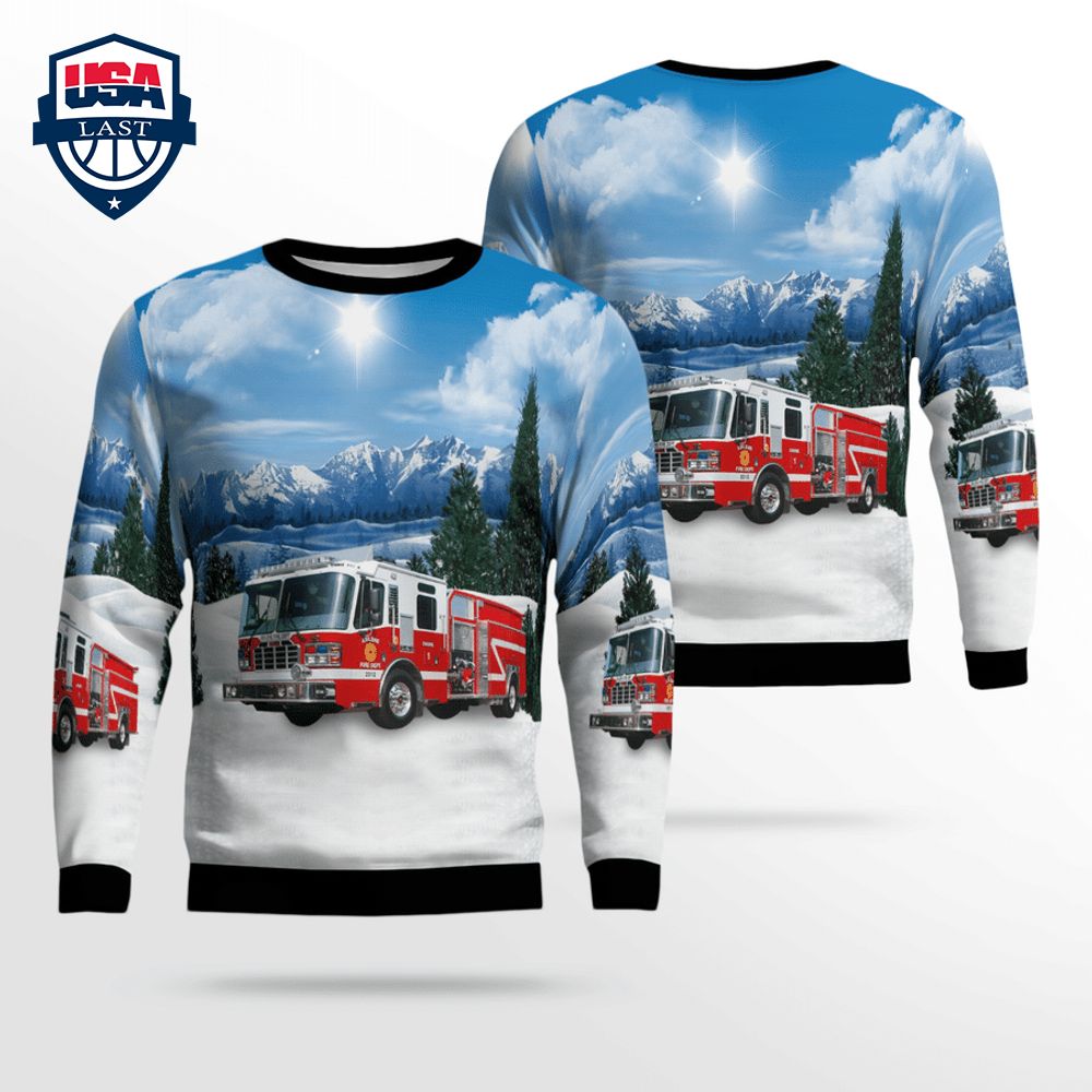Texas Abilene Fire Department Ver 2 3D Christmas Sweater