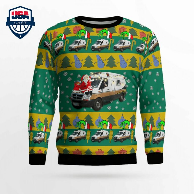Texas Acadian Ambulance Ver 1 3D Christmas Sweater - Coolosm