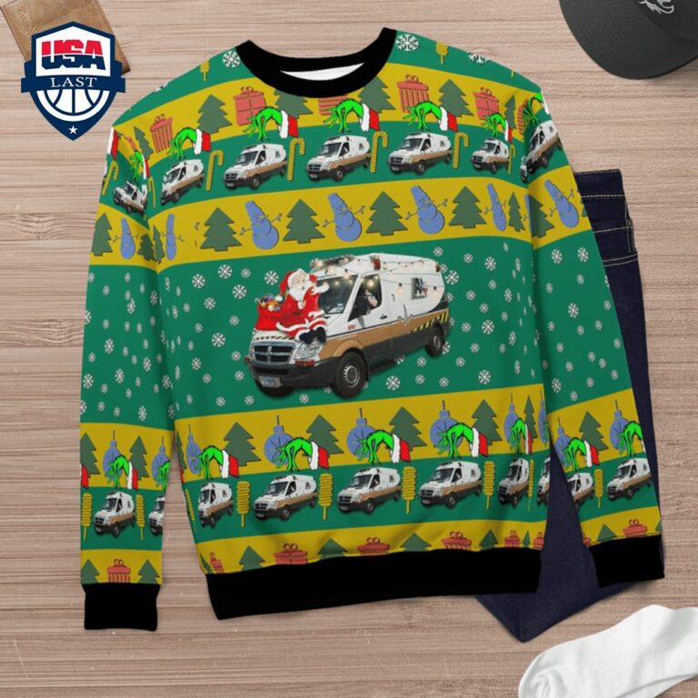 Texas Acadian Ambulance Ver 1 3D Christmas Sweater - Nice shot bro