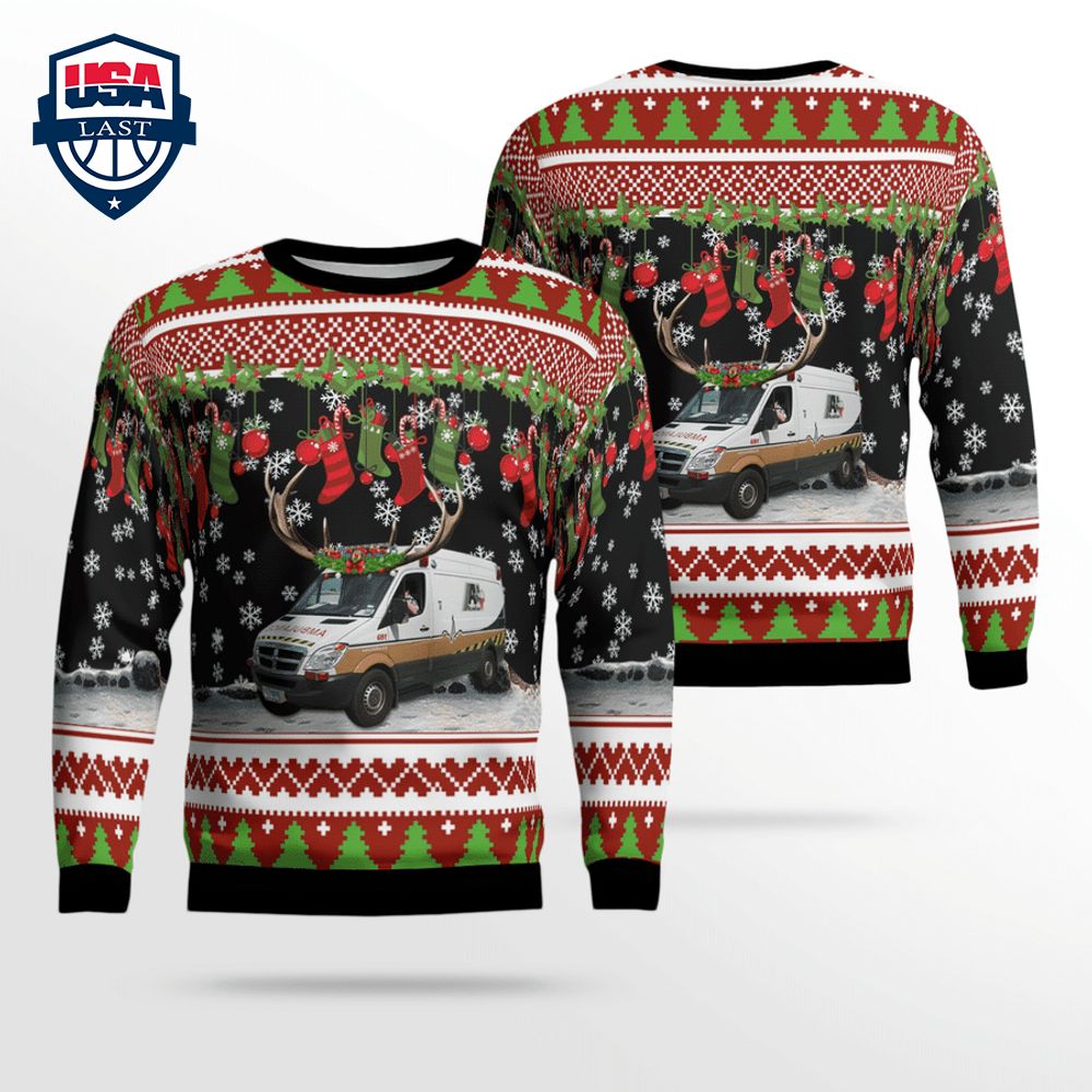 Texas Acadian Ambulance Ver 2 3D Christmas Sweater