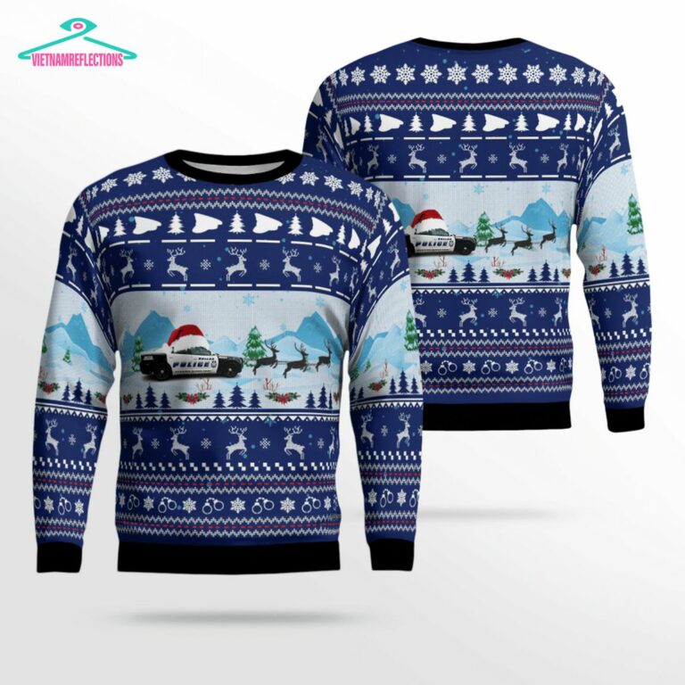 Texas Dallas Police Department 3D Christmas Sweater - Natural and awesome