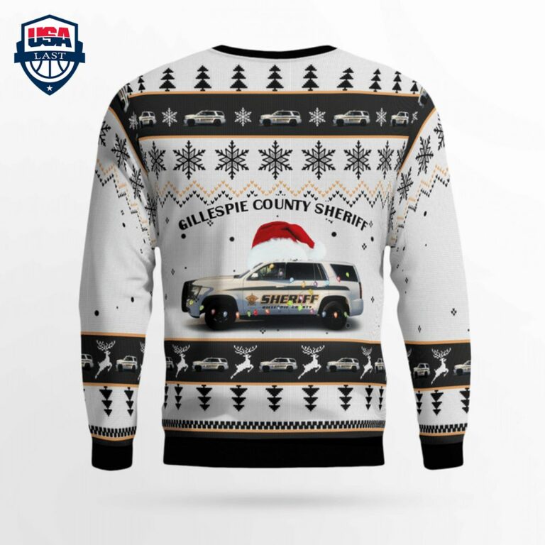 Texas Gillespie County Sheriff 3D Christmas Sweater - She has grown up know