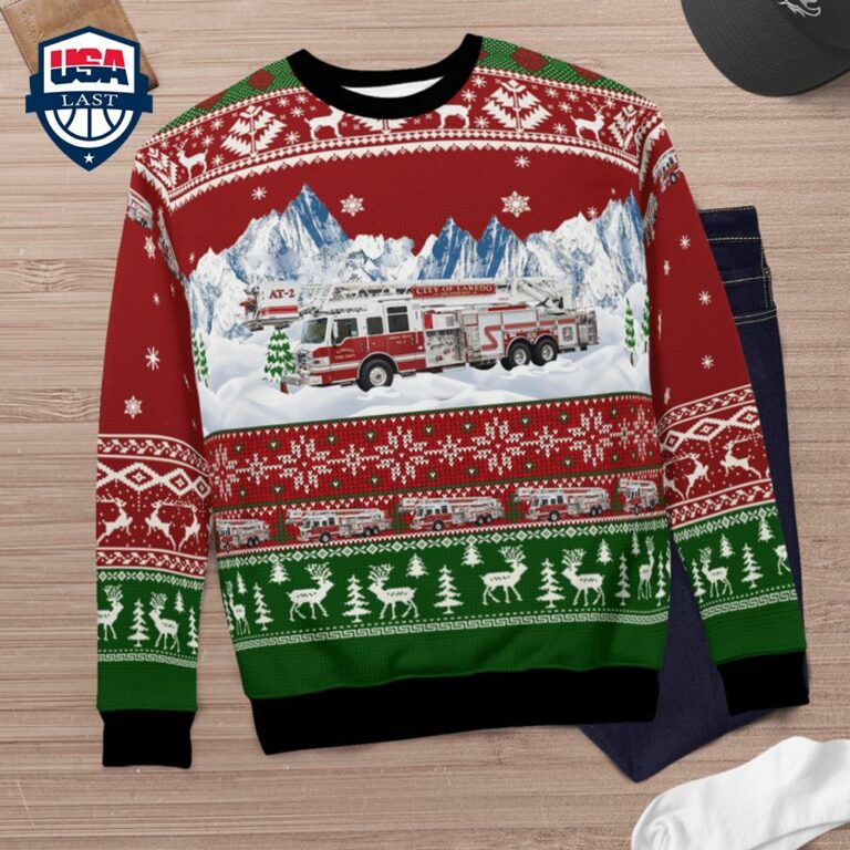 Texas Laredo Fire Department 3D Christmas Sweater - I like your hairstyle