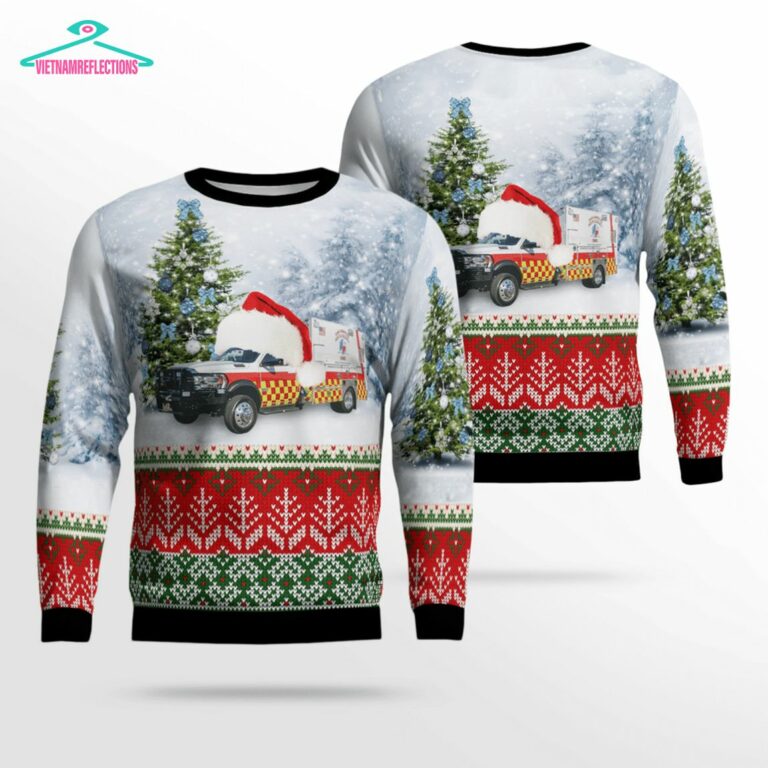 Texas San Marcos Hays County EMS Ver 2 3D Christmas Sweater - Nice photo dude