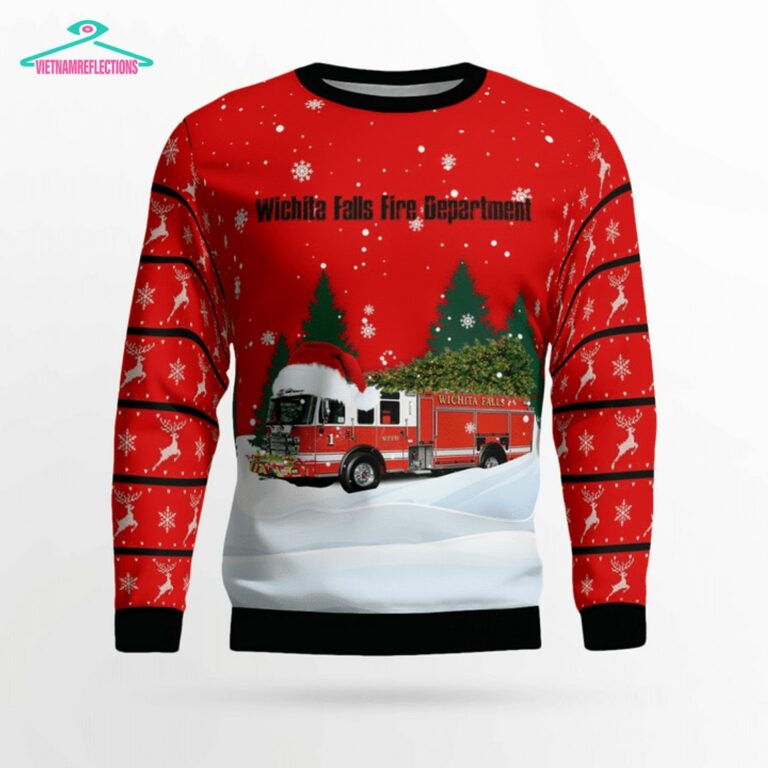 Texas Wichita Falls Fire Department 3D Christmas Sweater - Mesmerising