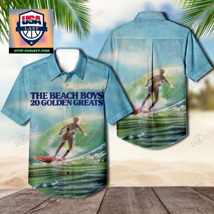 Hot The Beach Boys 20 Golden Greats Album Hawaiian Shirt
