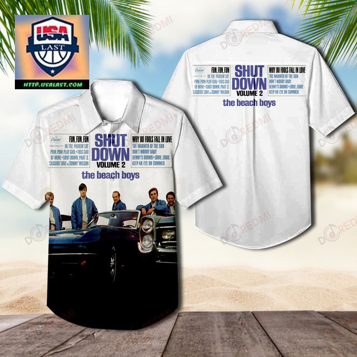 Luxurious The Beach Boys Shut Down Volume 2 Album Hawaiian Shirt