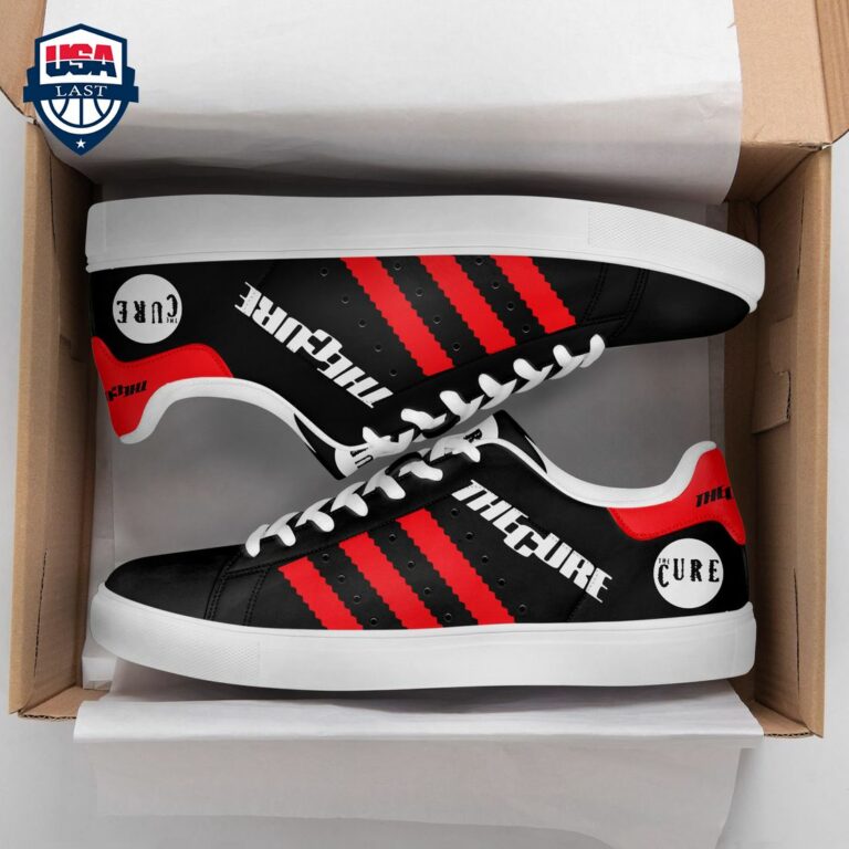 The Cure Red Stripes Style 1 Stan Smith Low Top Shoes - Loving, dare I say?