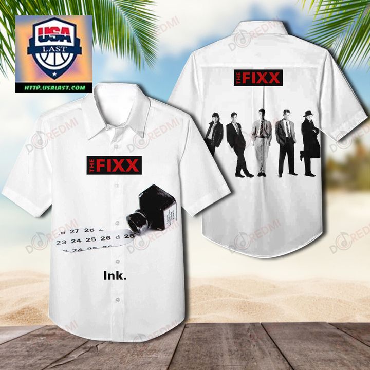 New Taobao The Fixx Ink 1991 Album Hawaiian Shirt