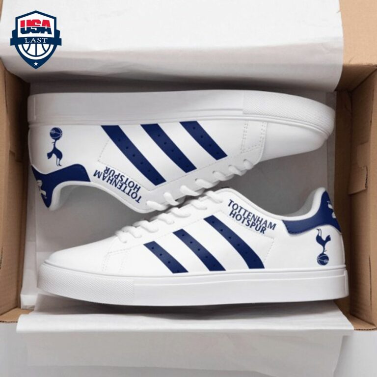 Tottenham Hotspur FC Navy Stripes Stan Smith Low Top Shoes - Lovely smile